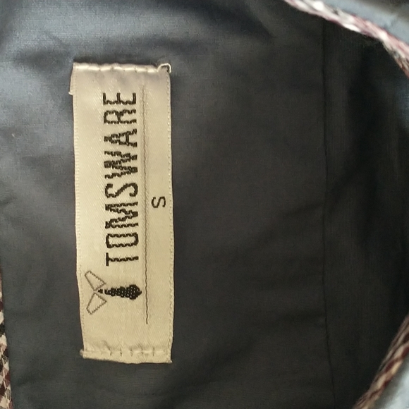 EUC Tomsware button down with check pattern details, worn once! - Picture 2 of 6